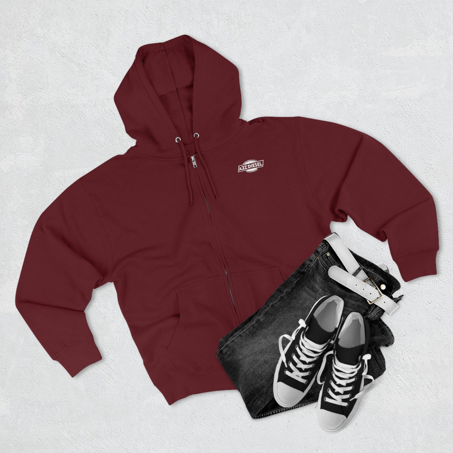 A2Z Diesel Holy Trinity Zip-up Hoodie