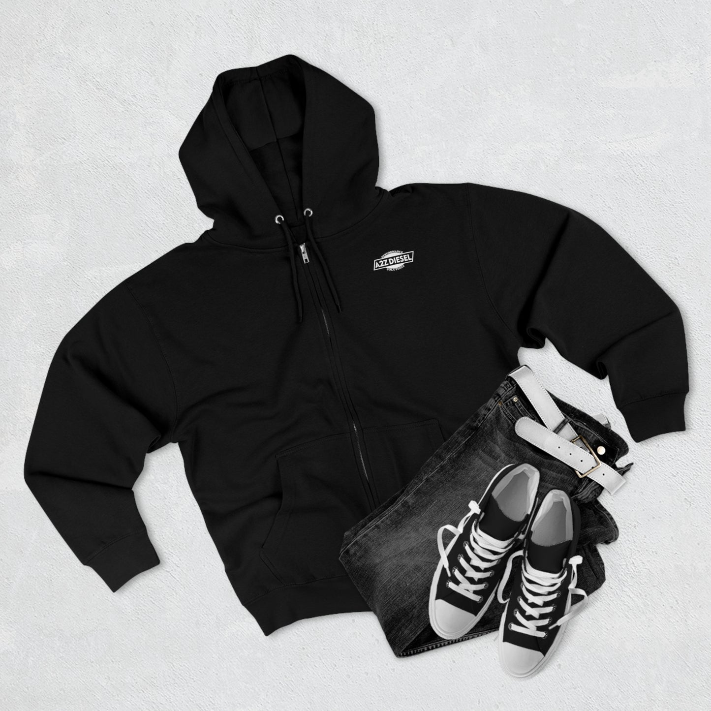 A2Z Diesel Holy Trinity Zip-up Hoodie