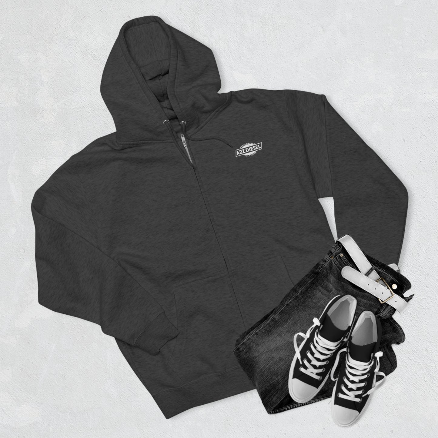 A2Z Diesel Holy Trinity Zip-up Hoodie