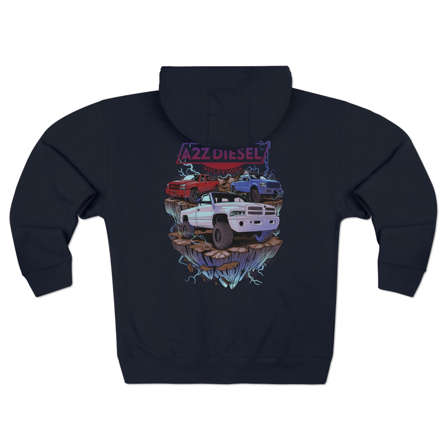 A2Z Diesel Holy Trinity Zip-up Hoodie
