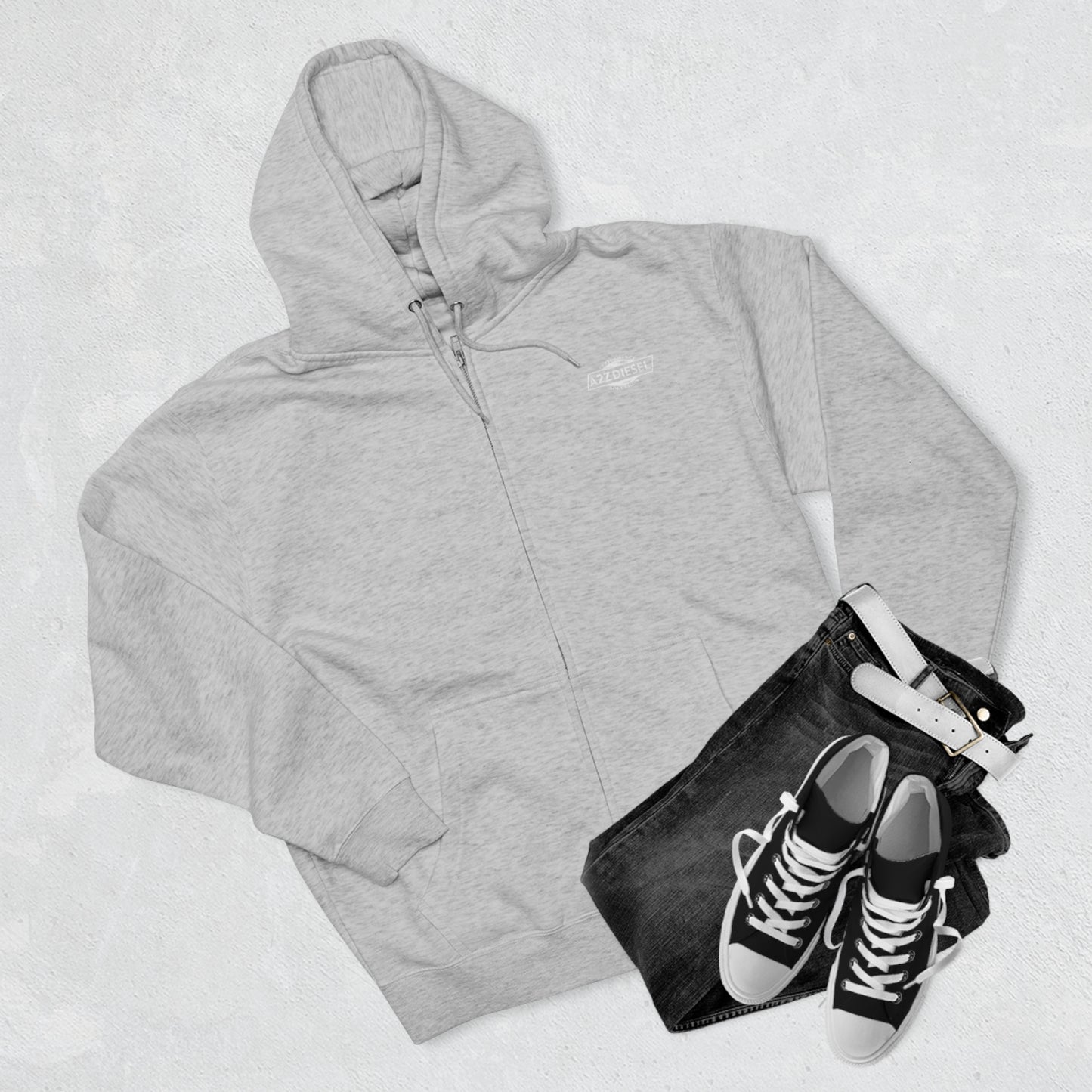 A2Z Diesel Holy Trinity Zip-up Hoodie